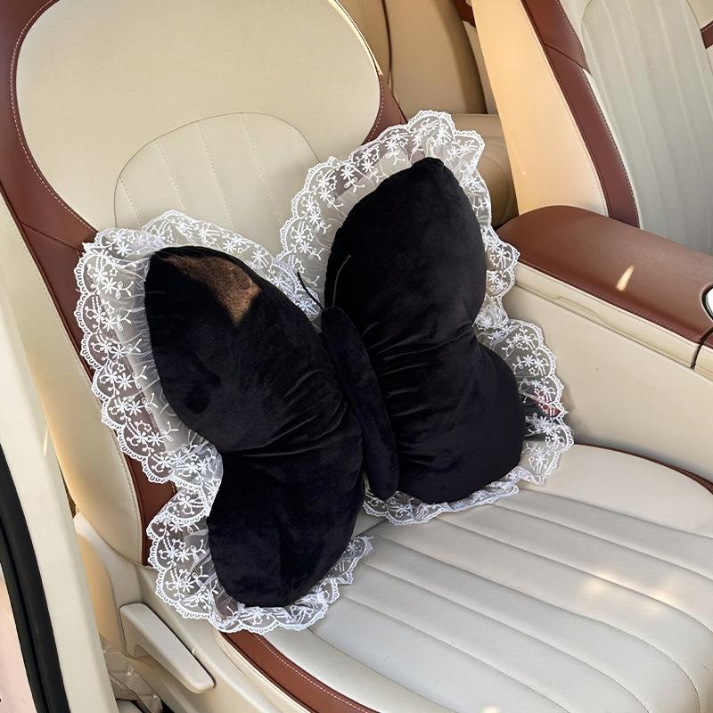 Car Headrest Waist Rest Creative Bow Car Pillow Neck Pillow New Car Cushion