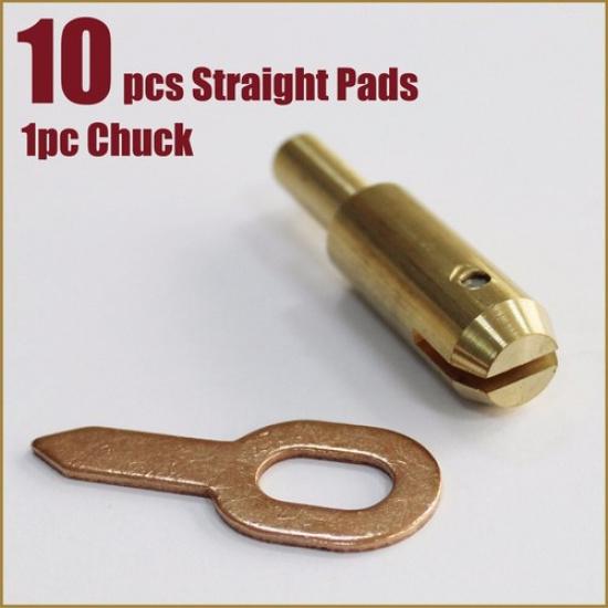 Car Body Repair Tool Kit Straight Pull Rings Pads Chuck Stud Welder Spot Welding