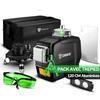 Niveau Laser 12 Lignes 360° - Trépied 120cm - Vert - Sans fil - Précision ±1mm/7m