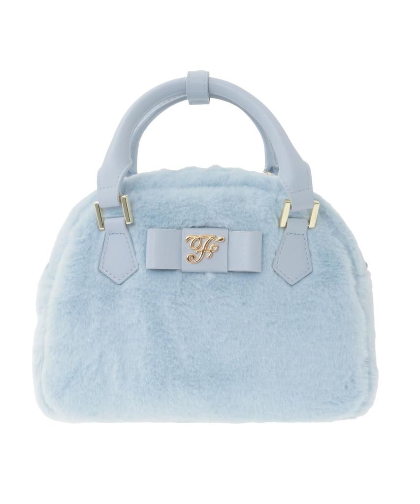 Maison de FLEUR Faux Fur Round Bag, Pink, F, Handbag, 08001036300