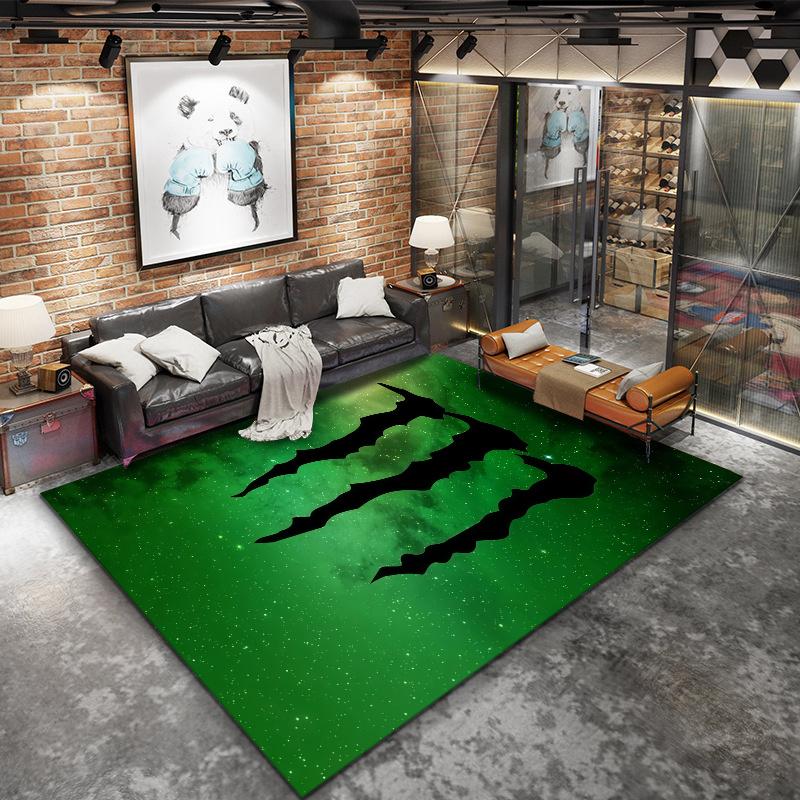 Monster Energy Carpet Rug for Living Room Bedroom Home Sofa Decoration,Kids play Nonslip Floor Mat