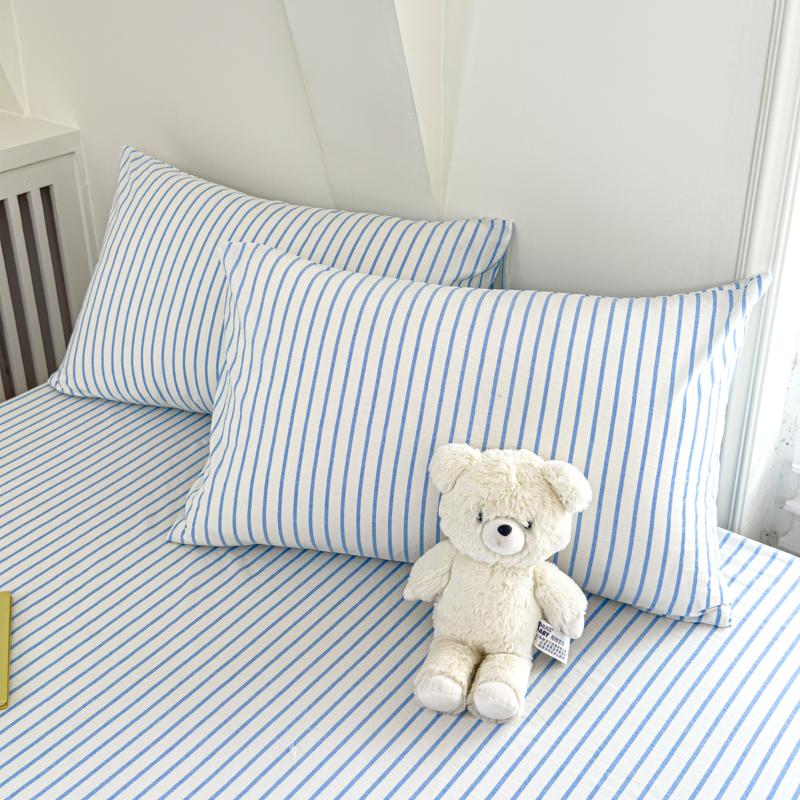 2pcs Pillowcase 100% Cotton Pillow Cover Stripe Style Pillowsham 48x74cm Pillow Case Home Bed Soft Pillowslip Fundas De Almohada