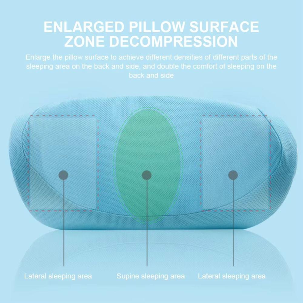 Invisible Zipper Design Auto Headrests Height Adjustable Neck Support Pillow  Road Trip