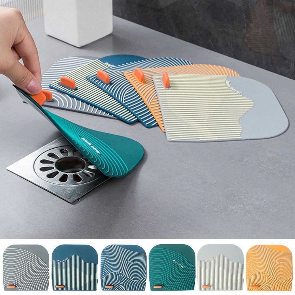 Soft Floor Drain Cover Insect-proof Sink Seal Mat Portable Sewer Pipe Cover Bathroom Accessories