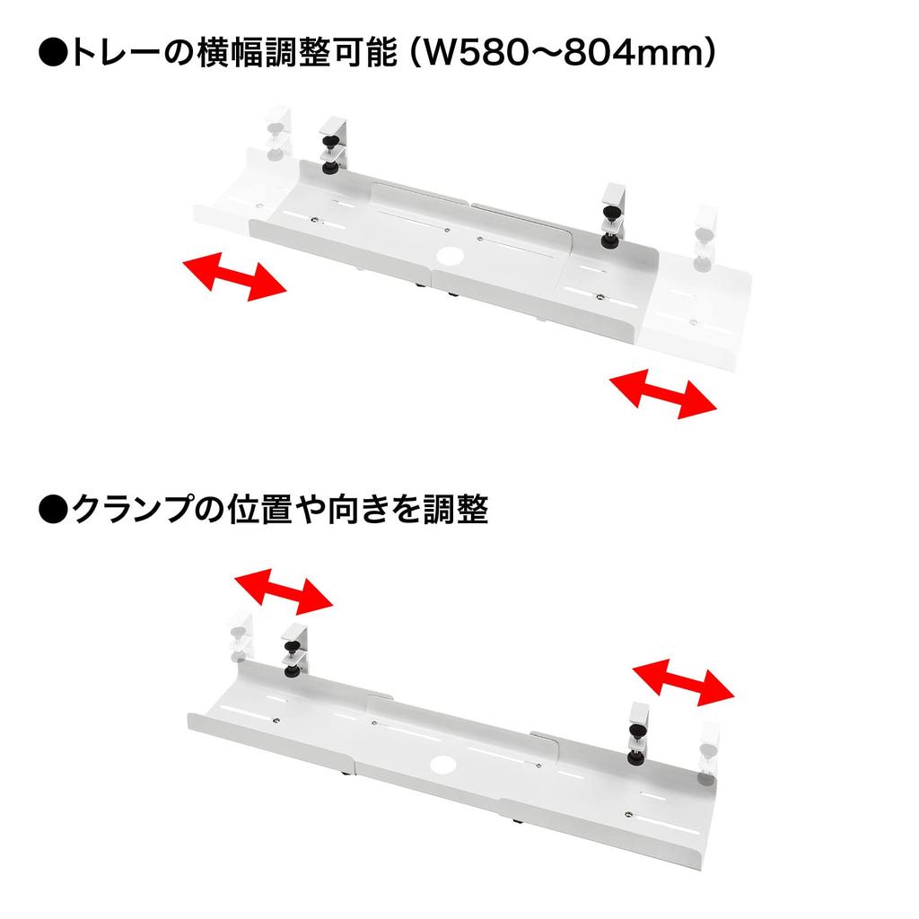 Sanwa Supply Cable Wiring Tray (White) CB-CT8W