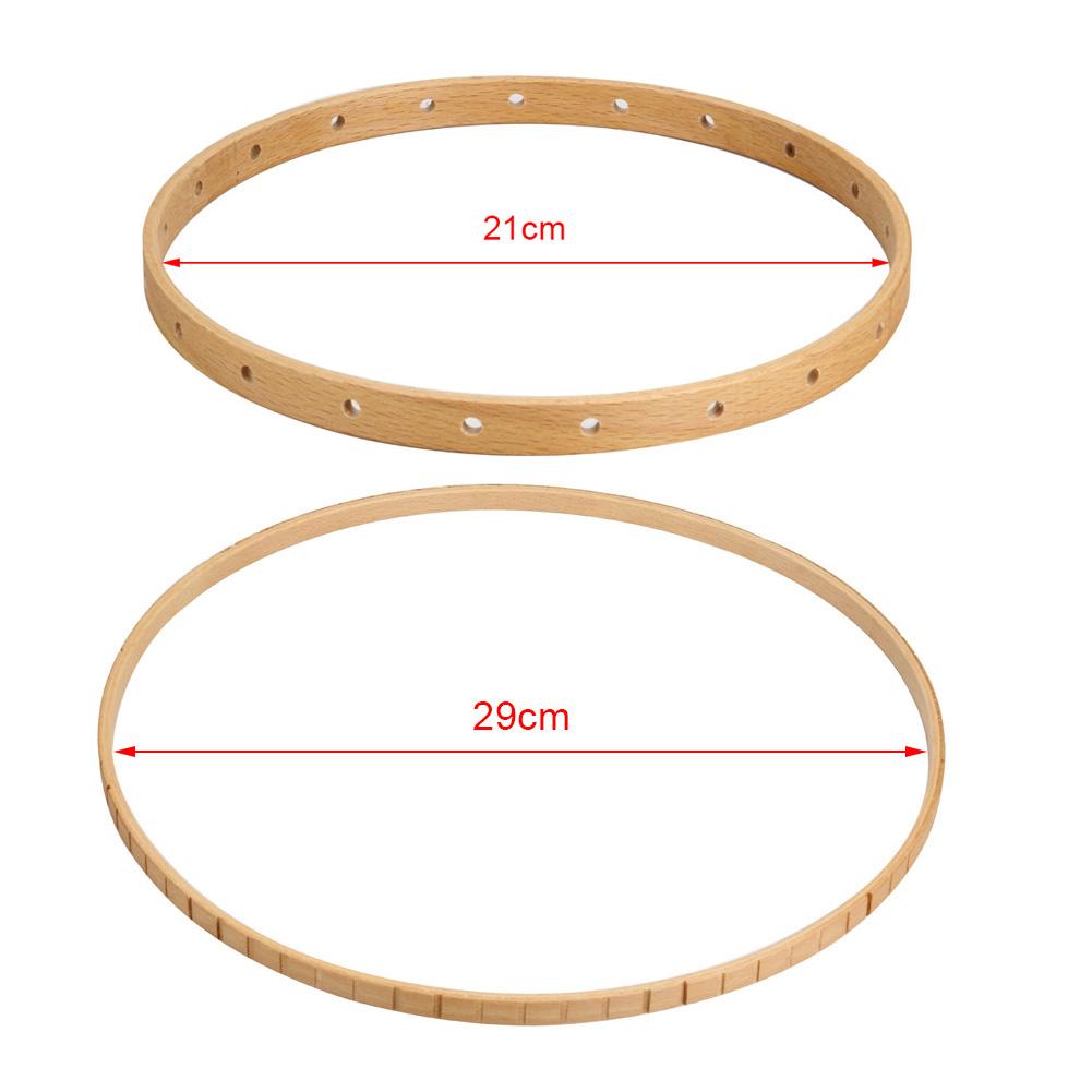 NEUE Bequeme DIY-Webwerkzeuge Runder Holz-Strickwebrahmen Handwerk Handgefertigte Wandbehänge Haushaltswerkzeug