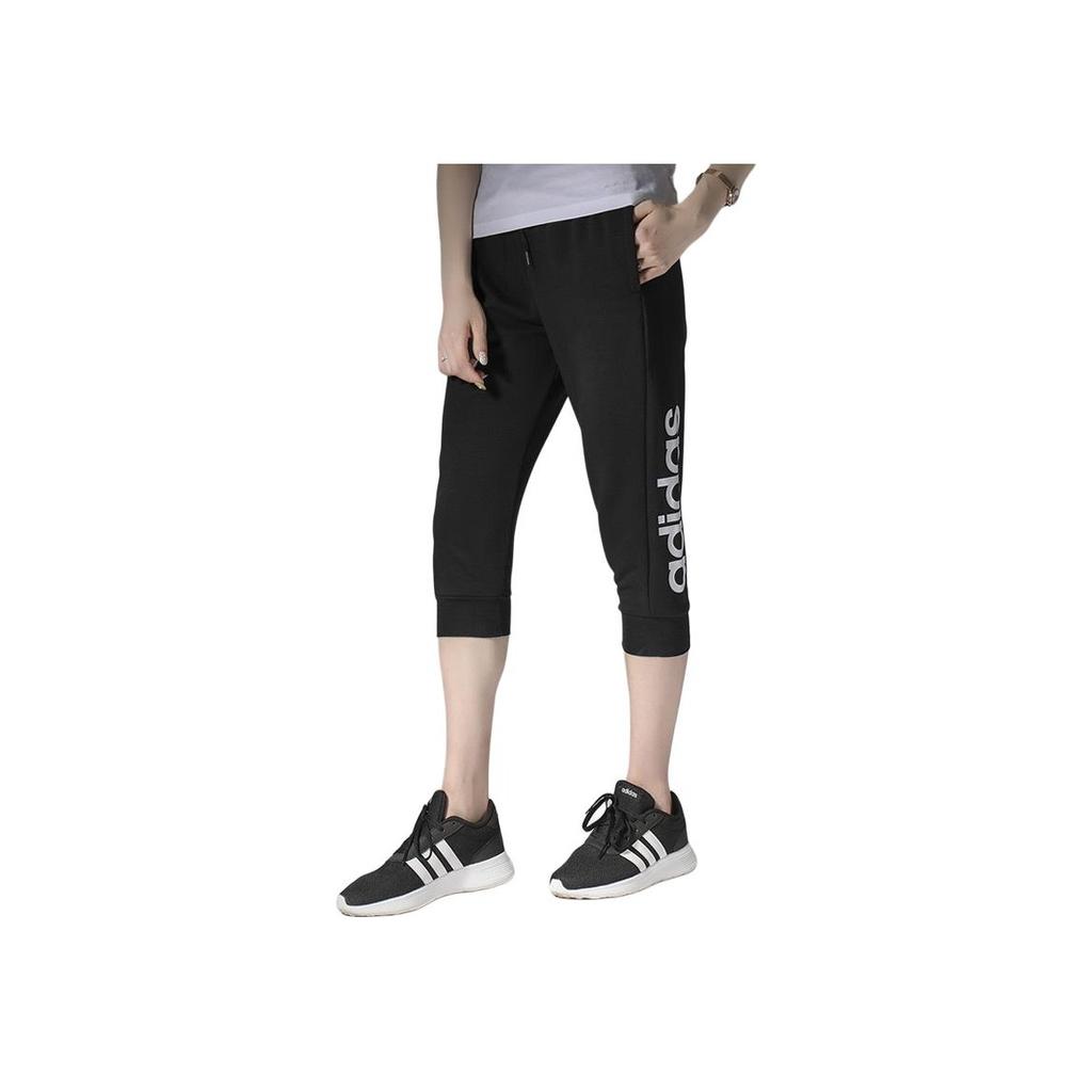 Adidas Essentials Linear Three-Quarter Pants Women Bottoms Black DP2397