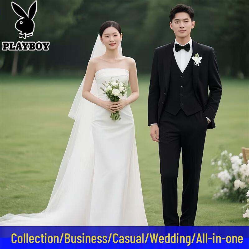 Playboy Men s Slim Fit Formal Suit Set M / 170