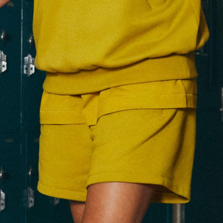 Adidas Ss23 Chapter 03 Series Solid Double-Sided Knit Casual Shorts Unisex Bottoms Olive-Green IN4249