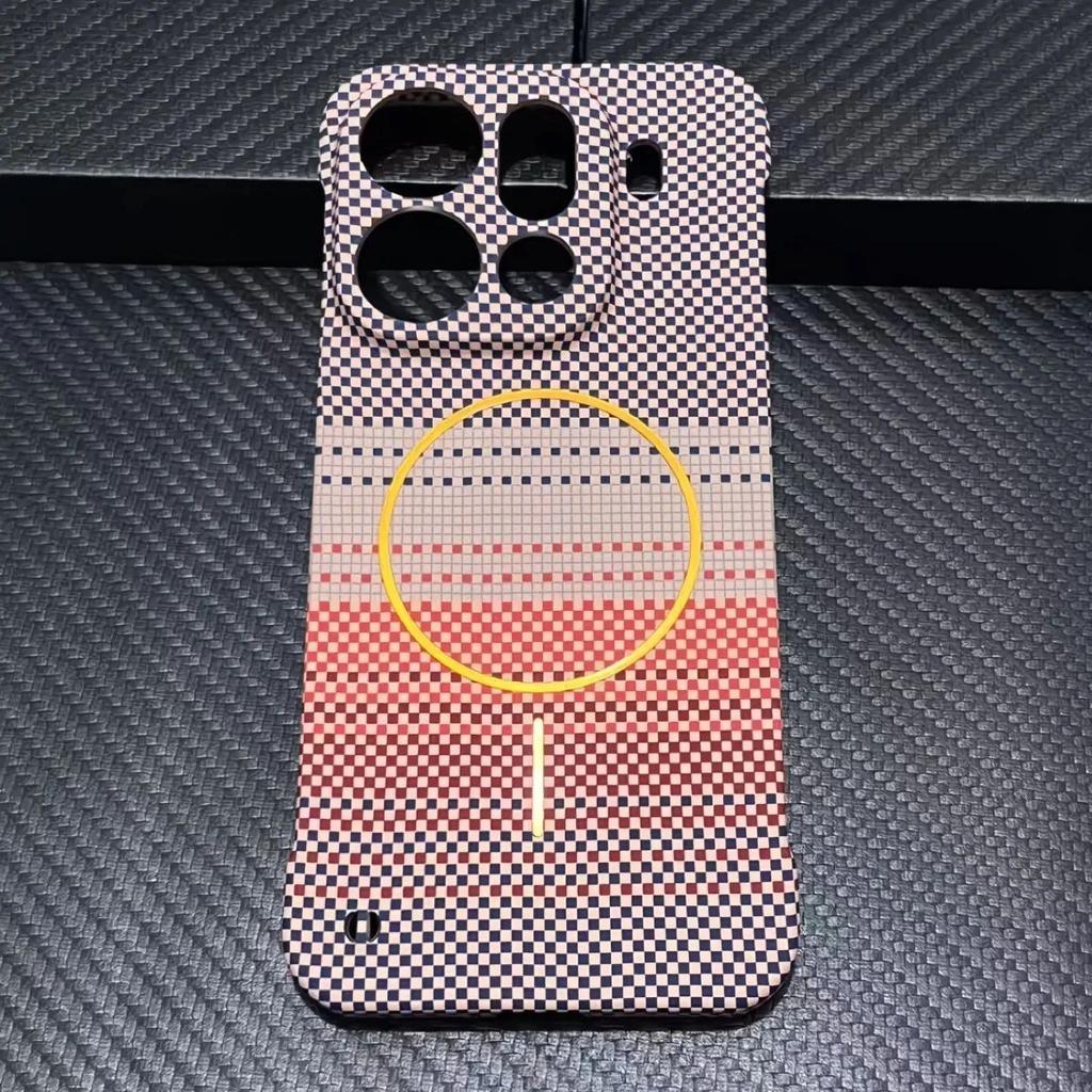 Ultra-dünne Kohlefaser für Magsafe Magnetische Hülle für OPPO Find X9 X8 Ultra Pro X8S Rahmenlose Kevlar-Textur Robuste PC-Abdeckung