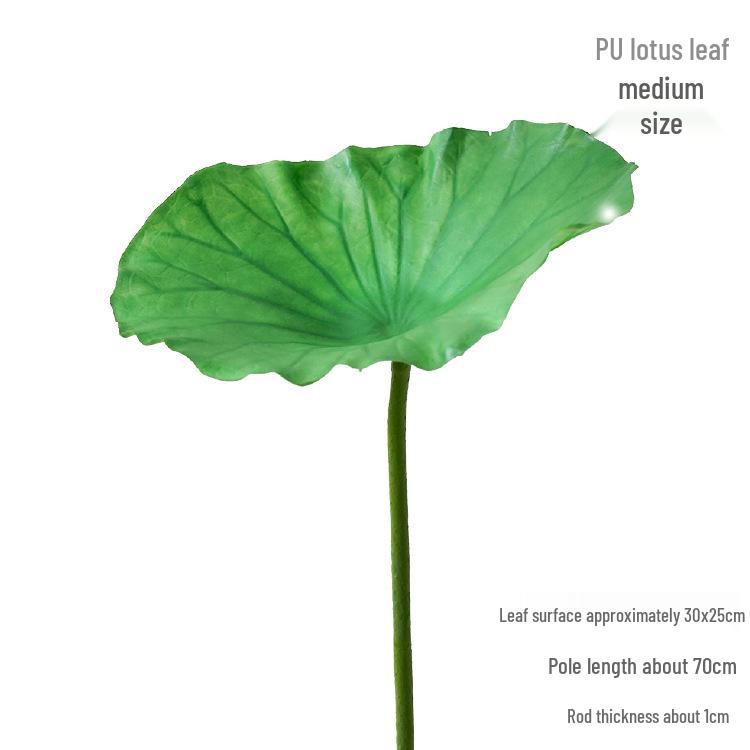 Artificial Lotus Leaf Pond Scenery Props with Stem for Stage and Landscape Photography