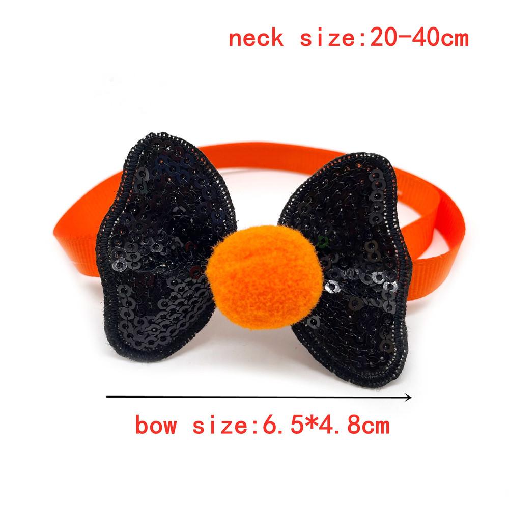 50/100pcs Halloween Pet Dog Accessories Small Dog Cat Bow Tie Neckties Dog Supplies Pet Dog Collar Holiday Bow Tie Pet Supplies