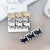 Koreanischer Haarclip, 6,5 cm, mit Essigsäure-Wassertropfen-Design, im Retro-Stil, niedlicher Katzen-Haarclip für süße Mädchen