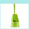 Toilet Brush Set With Long Handle Pvc Soft Bristles For Bathroom Cleaning And Hygiene