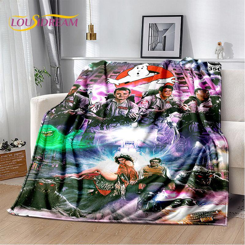 Cartoon G-Ghostbusters Movie Plush Blanket,Flannel Blanket Throw Blanket for Living Room Bedroom Bed Sofa Picnic Leisure Napping