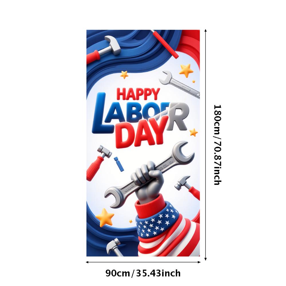 Decorative Flag Holiday Theme Patriotic Banner Festive Decoration Celebration Banner for Outdoor Celebration