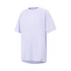 Breathable Loose Cotton Casual Short Sleeve T-Shirt Women Tops Light-Lavender YTSV110-3