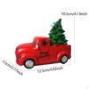 Christmas Tree and Truck Statue Ornament Artwork Sculpture Resin Figurine for Bookshelf Housewarming