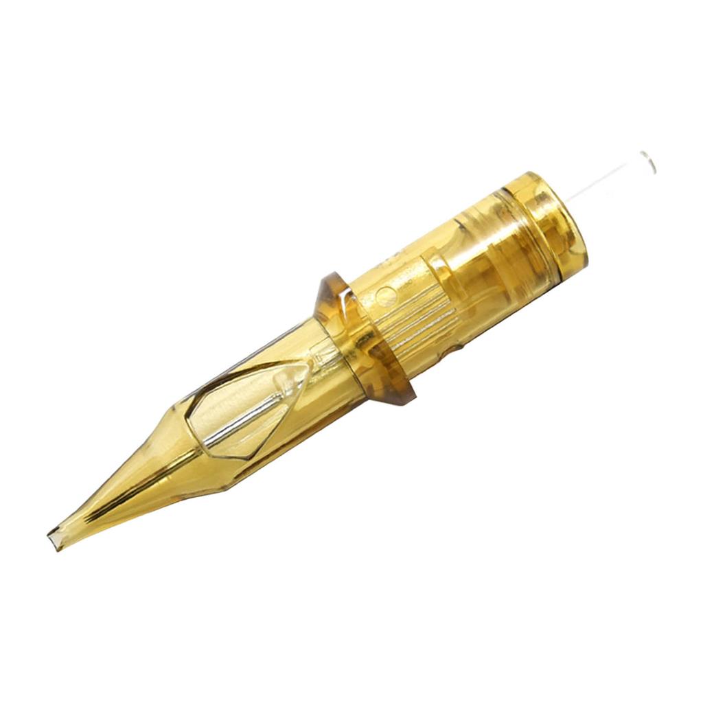 20 Pcs Tattoo Cartridge Needles Stainless Steel Even Output Quick Color Gold Tattoo Needles Cartridge