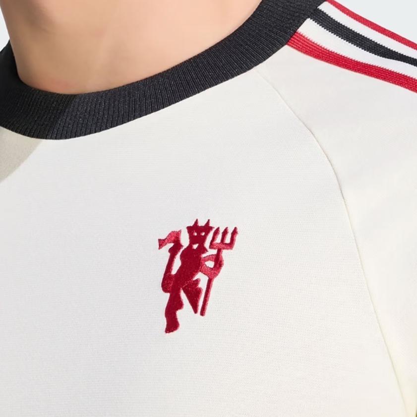 Adidas Manchester United Football Casual Retro Long Sleeve T-Shirt Men Tops JZ2235