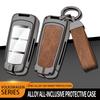 Leather Car Metal Key Case Cover For Vw Volkswagen Cc Passat Cc B6 B7 Protection Key Shell Skin Bag Only Case Accessories