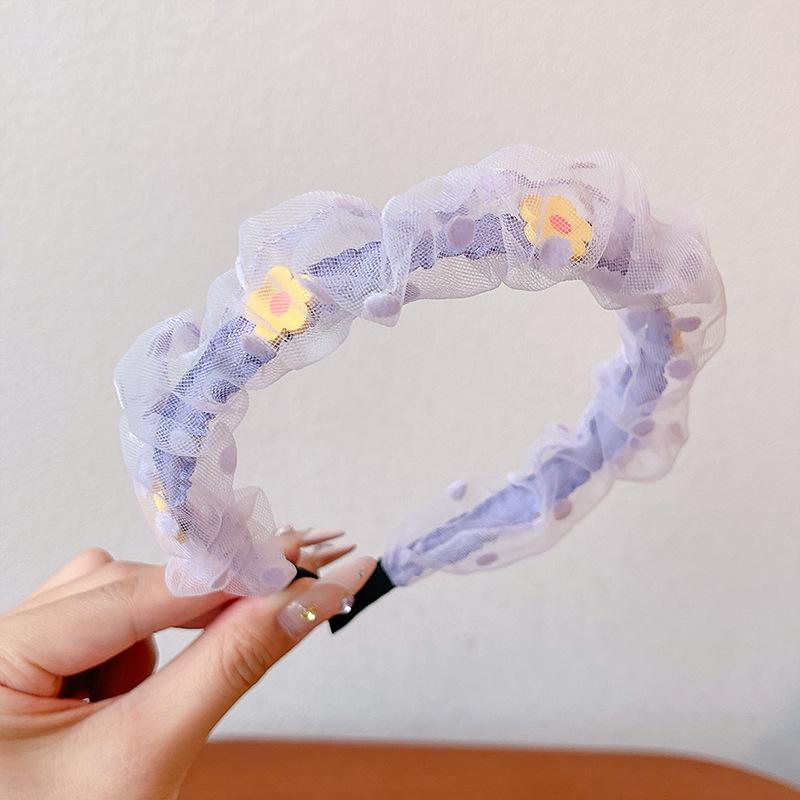 2024 Korean Green Headband & Hairpin for Girls - Trendy Douyin Style High-Value Headdress for Kids