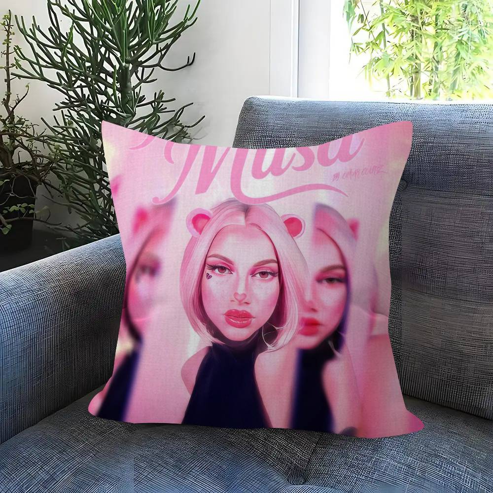 SINGER OOmar Courtz Album Doublesided Printed pillow cover Short plush Suitable living room bedrooms sofas throw cushion cover