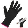 BEPAN Heat Resistant Gloves for Hair Styling Barber Heat Blocking Gloves Reusable Hair Straightener Flat and Curling Iron Wand Gloves