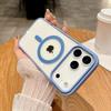 Simple Magnetic Case for iPhone 17 Air 17Pro Max 16e 15 Plus 14 13 12 mini 11 Pro Max Magsafe Clear Wireless Charge Back Cover
