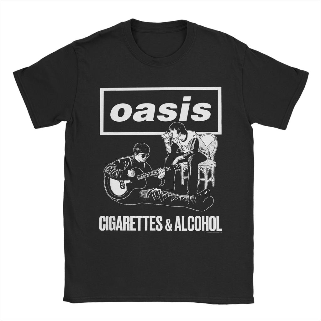 Funny O-Oasis Definitely Maybe T Shirt Men's Cotton Short Sleeve O-neck Summer Top Tee