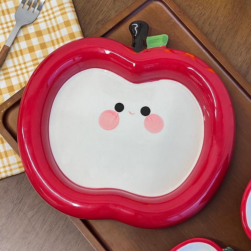 Apple Series Underglaze Ceramic Snack Plate