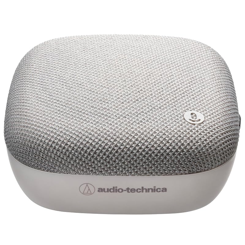 Audio-Technica AT-CSP1 Speakerphone, Wired, Compact USB PC Microphone with Echo Canceller, Mute Button, Volume Control, 360° Sound Pickup, Ideal for