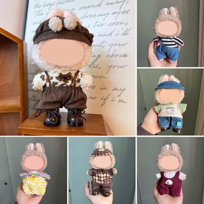 Doll Clothes Set for 17cm La Bubu Dolls Elegant Overalls Soft Doll