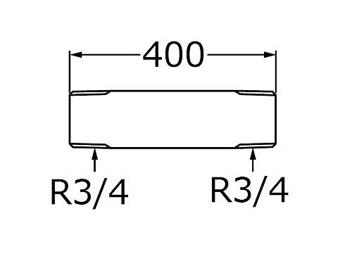SANEI VS22-62-20X400 Stainless Steel Water Supply Pipe, Nominal 20, Length 400mm