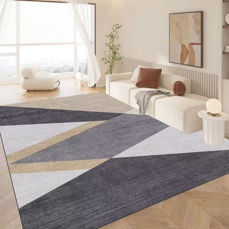 

Modern Light Luxury Grey Carpet for Living Room Home Decoration Balcony Coffee Table Large Area Rugs Bedroom Non-slip Floor Mat 80x120cm