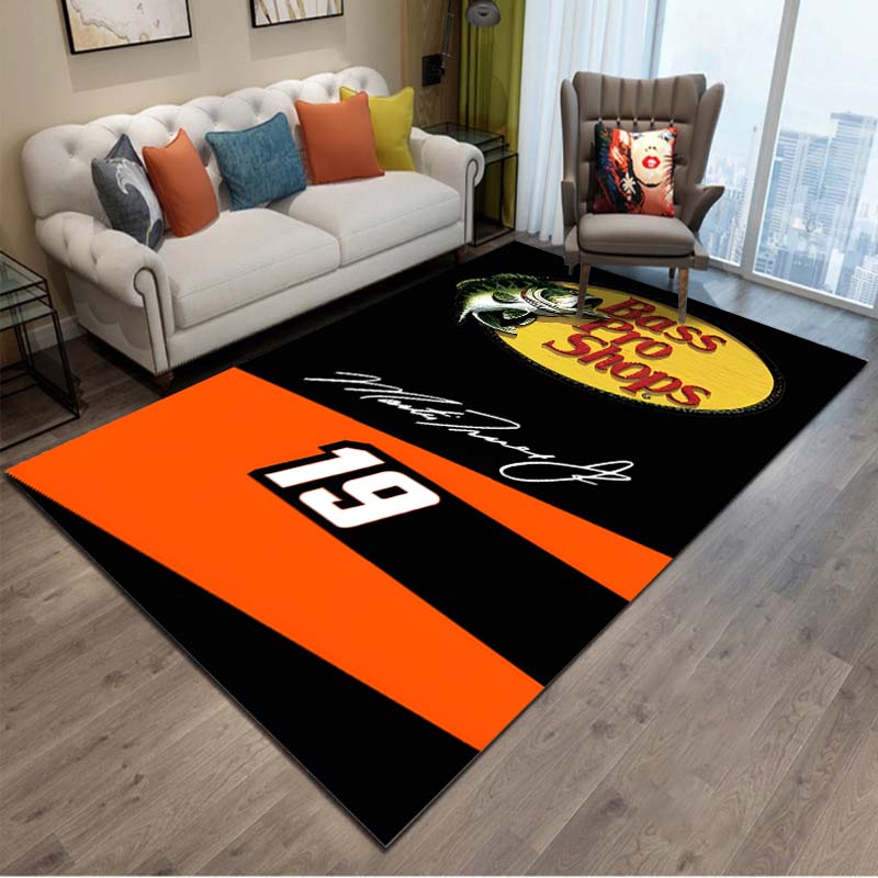 15 Sizes Fishing Brand Bass-Pro-shops Floor Rug Carpet for Living Room Bedroom Bedside Bathroom Floor Mat Area Rug  Outdoor Rug