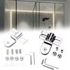 Tragbare Robuste Drehtürscharniere aus Glas Praktisch für Badezimmer Duschraum Einfache Installation 8 12mm Dicke
