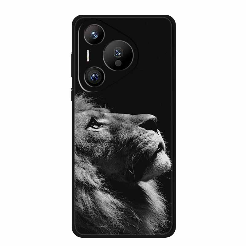 For Huawei Pura 70 Pro Case Pura70 Pro Plus Coque Black Silicone Soft Back Cover For Huawei Pura 70 Ultra Phone Case Funda Shell