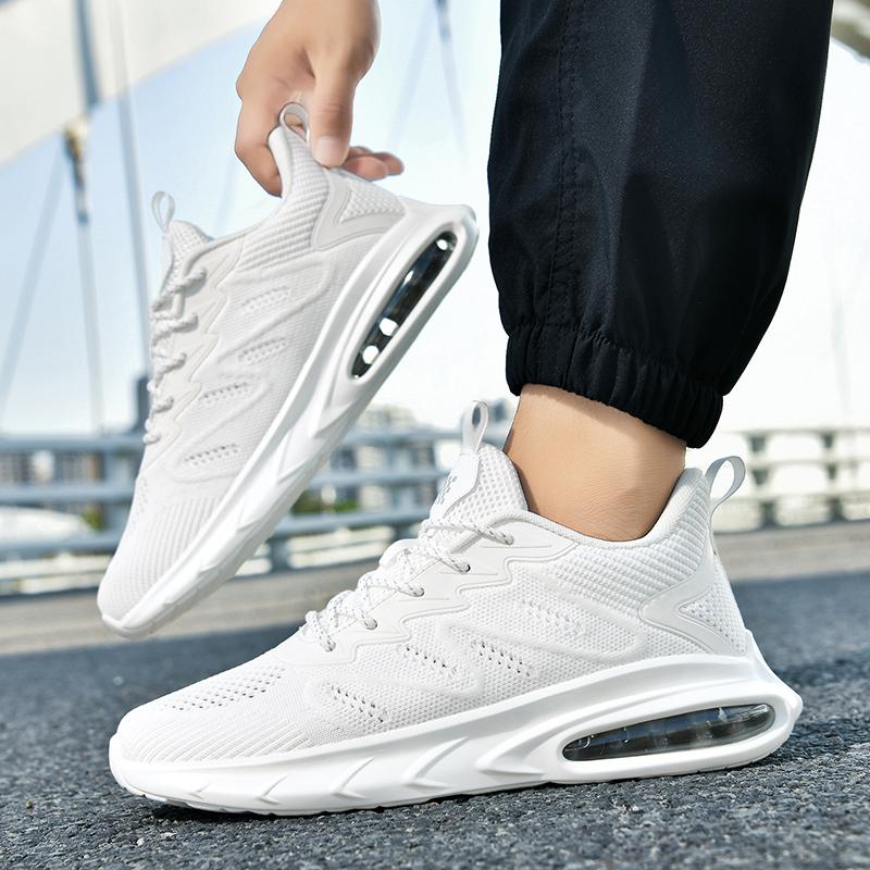 Fashion Running Shoes Shock-absorbing Sneakers 48 Mens Shoes Air Cushion Trendy Breathable Soft Sole Mens Casual Sports Shoes Shoes
