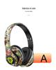 P35 Head-mounted Bluetooth Earphones: Wireless Luminous Graffiti-Style Stereo Sports Headset
