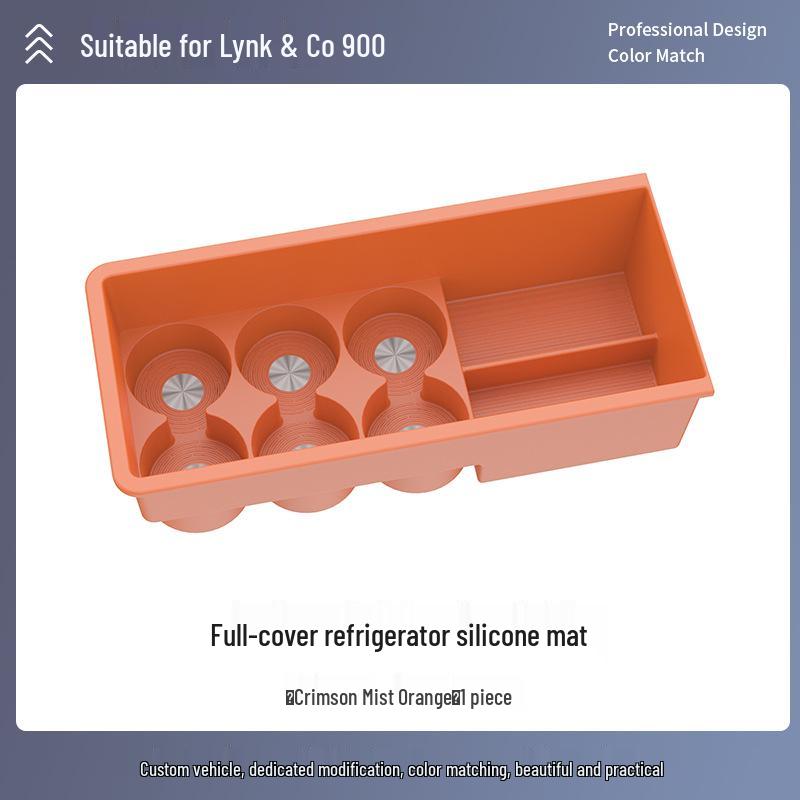 Противоскользящий силиконовый коврик для подстаканников и отсеков для напитков Lynk & Co 900 For Lynk & Co 900