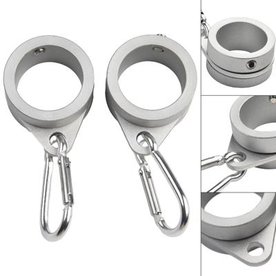 Pierścień do masztu flagowego srebrny, obrotowy 360° ze stopu aluminium