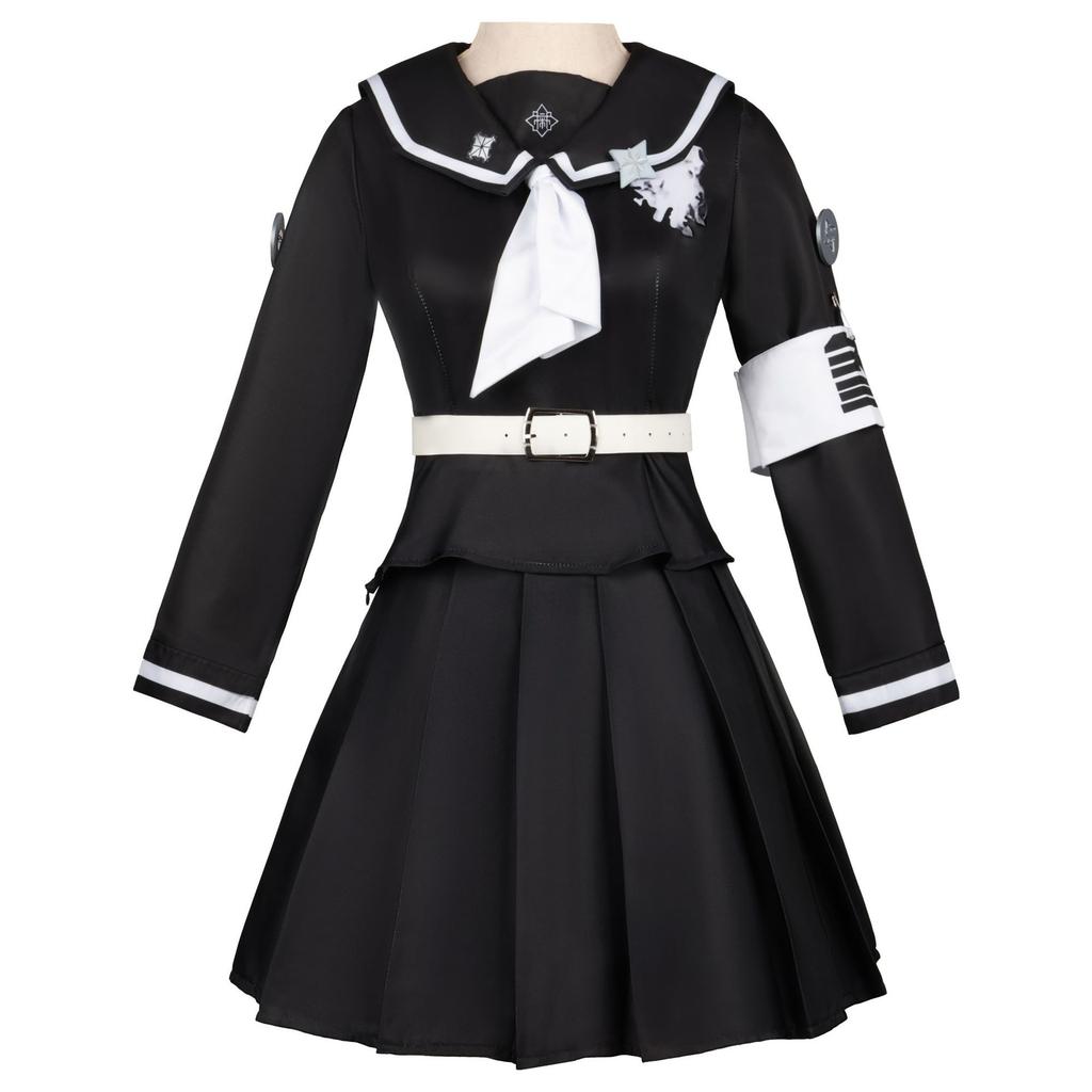 Tsukumo Kako Sizuhara Hiruko Damenmantel-Kleid-Set Cosplay Kostüm Anzug Die Hundert Cos Linie -Letzte Verteidigungsakademie Halloween Anzug