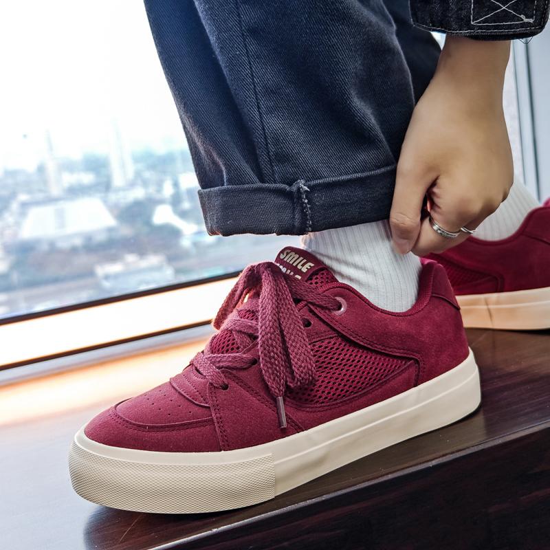 Designer Skateboarding Men Casual Skate Shoes Blue High Quality Trainers Trend Board Rubber Sole Sport Sneake Walking Casual Sho