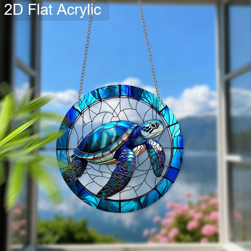 Acryl-Meeresschildkröte Sonnenschutzglas-Effekt Fensterhänge-Ornament Schildkrötenliebhaber Geschenke