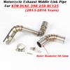Slip On For KTM DUKE 200 390 RC125 2013 2014 2015 2016 Motorcycle Exhaust Escape System Modified Muffler 51mm Middle Link Pipe