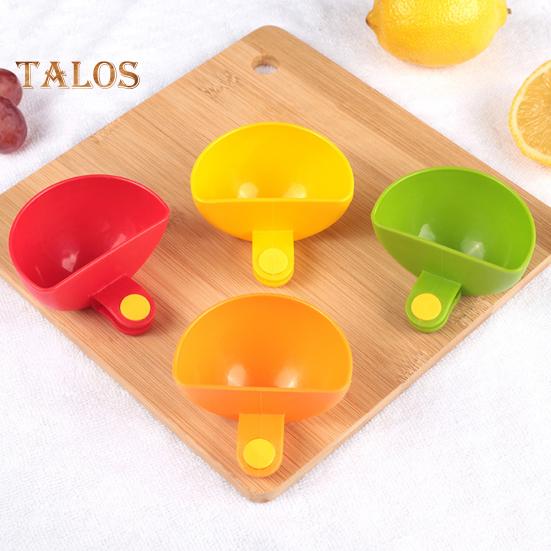 5Pcs Dip Clip Bowls for Plates Seasoning Dish Dip Containers Table Bowl Dip Clips Plate Holder Plastic Spice Bowls Kitchen Utensils