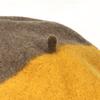 Female Winter Hats Double Color Matching Beret Cap Fashion Soft Cashmere Hats