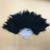 1pcs Soft Fluffy Lady Burlesque Wedding Hand Fancy Dress Costume Dance Feather Fan Chinese Fan Folding Fan