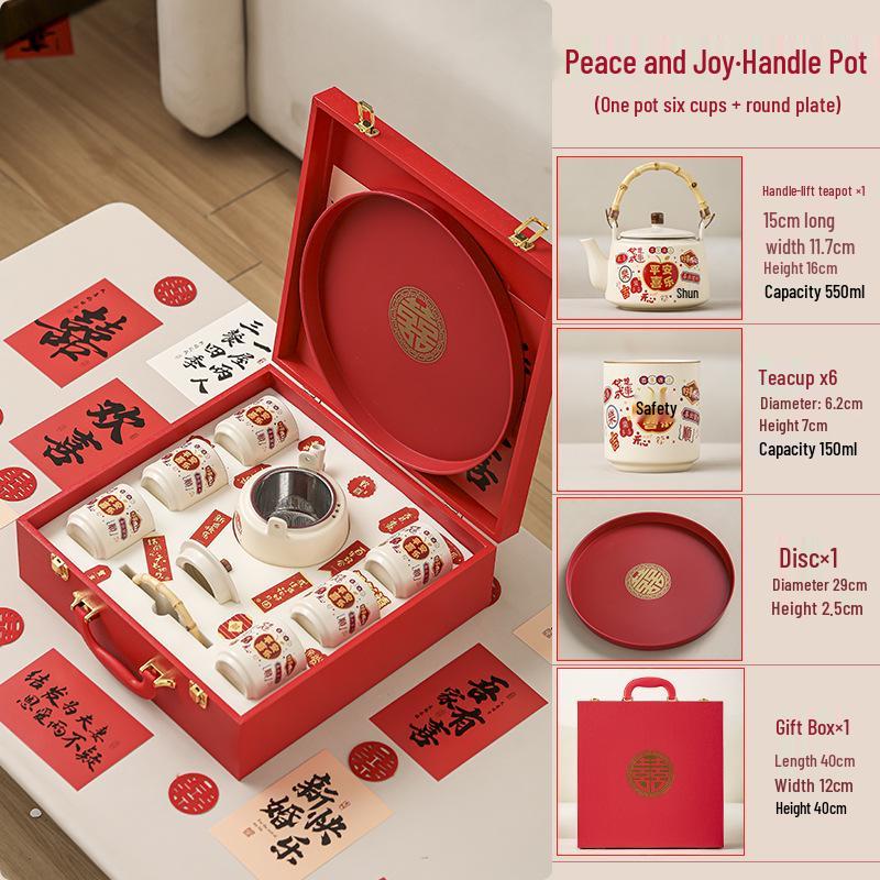 Practical Tea Set Gift Box: Ideal for Brides, Friends, Besties, Weddings, Engagements, Sisters, and Party Favors